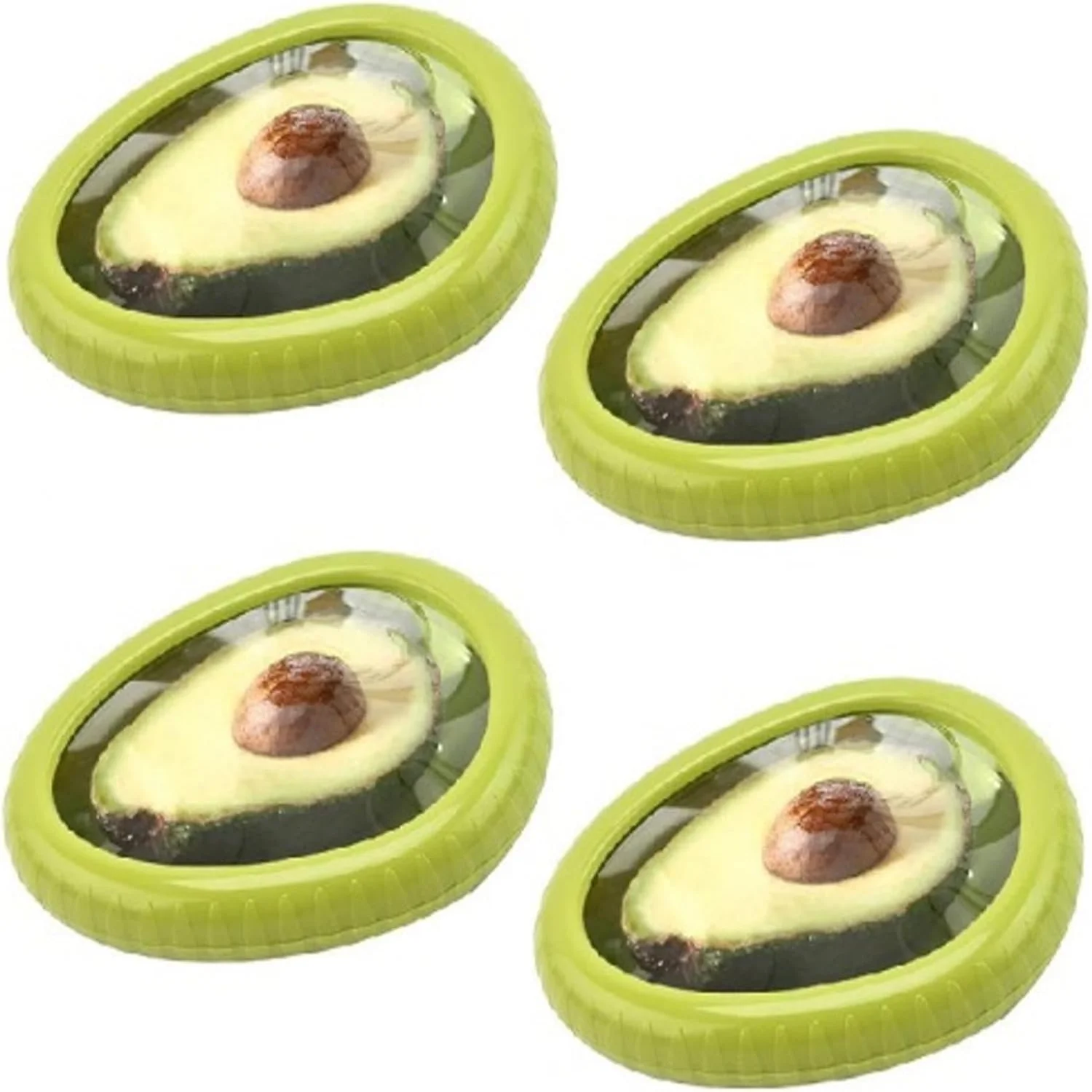 

4Pcs Silicone Fruit , Fruit Containers for Fridge, Silicone Food , Avocado Saver Onion , Fruit Containers, Silicone Fruit Co