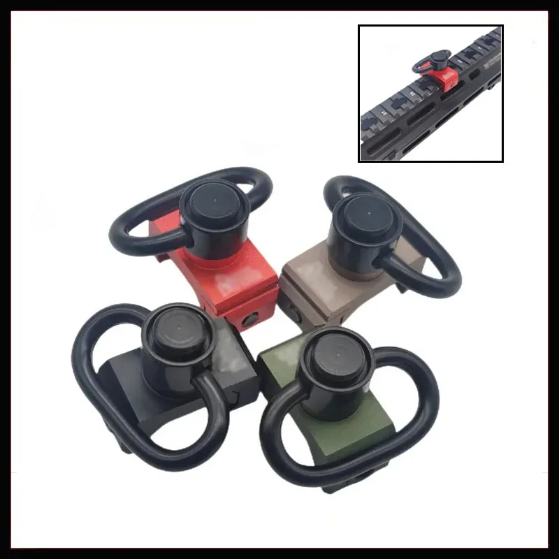 قاعدة تثبيت معدنية التكتيكية CNC AR15 RSA QD حبال حزام مرفق محول 20 مللي متر Picatinny السكك الحديدية قاعدة تثبيت ملحقات المسدس الصيد #1