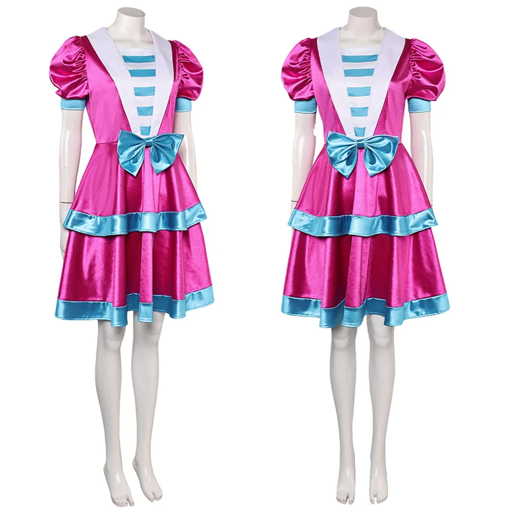 영화 인사이드 코스프레 아웃 2 라일리 코스프레 코스튬 로즈 원피스 롤플레이 스커트, 여성 할로윈 파티 유니폼, 카니발 역할극 세트