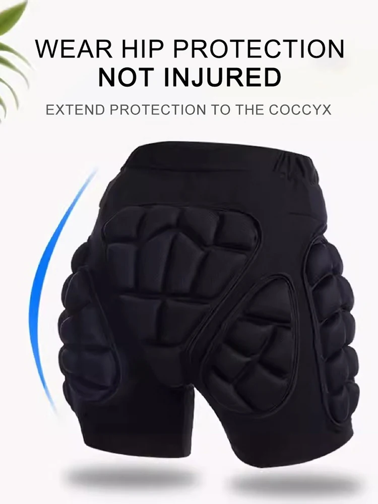 ثلاثية الأبعاد على الجليد بعقب وسادة الحرس الشتاء التزلج واقية الورك وسادة التزلج على الجليد تأثير السراويل التزلج على الجليد الأسطوانة على الجليد والعتاد