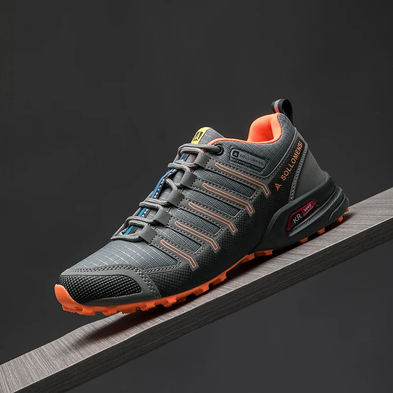 Men‘s Hiking Shoes Waterproof Outdoor Lace-Up Trekking Sneakers Non-slip Camping Trainers Hunting Tactical Cycling Shoes 40-47#