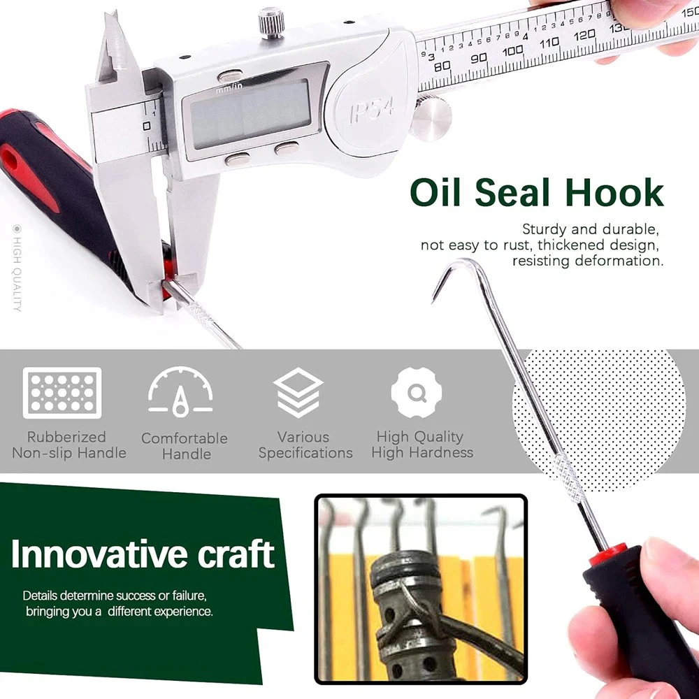 4Pcs Auto Öl Dichtung Schraubendreher Set Auto Auto Öl Dichtung O-Ring Dichtung Dichtung Pick Puller Remover Pick Haken werkzeuge Auto Reparatur Werkzeuge – Detail 25