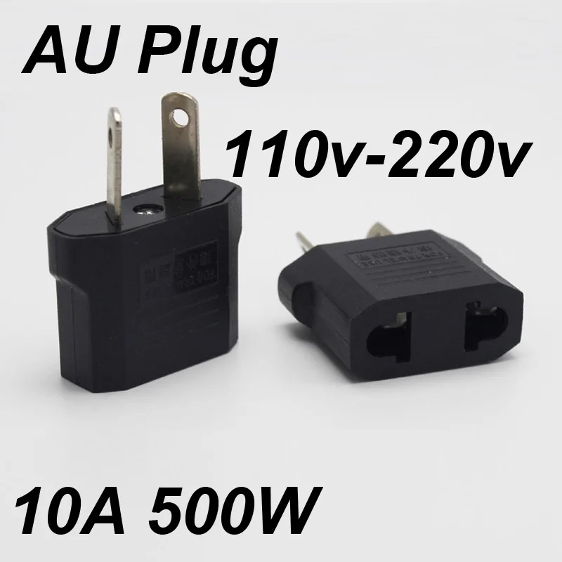 Adaptador de corriente de 1/10 piezas, enchufe europeo, americano, australiano, europeo, internacional, Americano, Europeo, europeo, Europeo, cargador de viaje