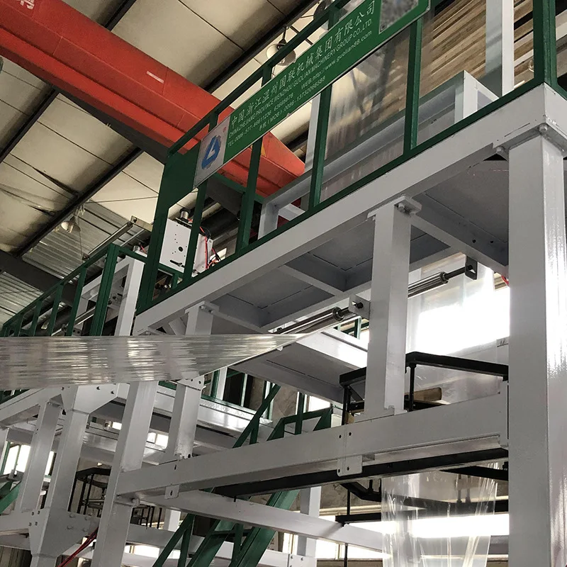 

900-type high-speed ABA film blowing machine for plastic film, fully automatic PE packaging bag film, ground cover film, express