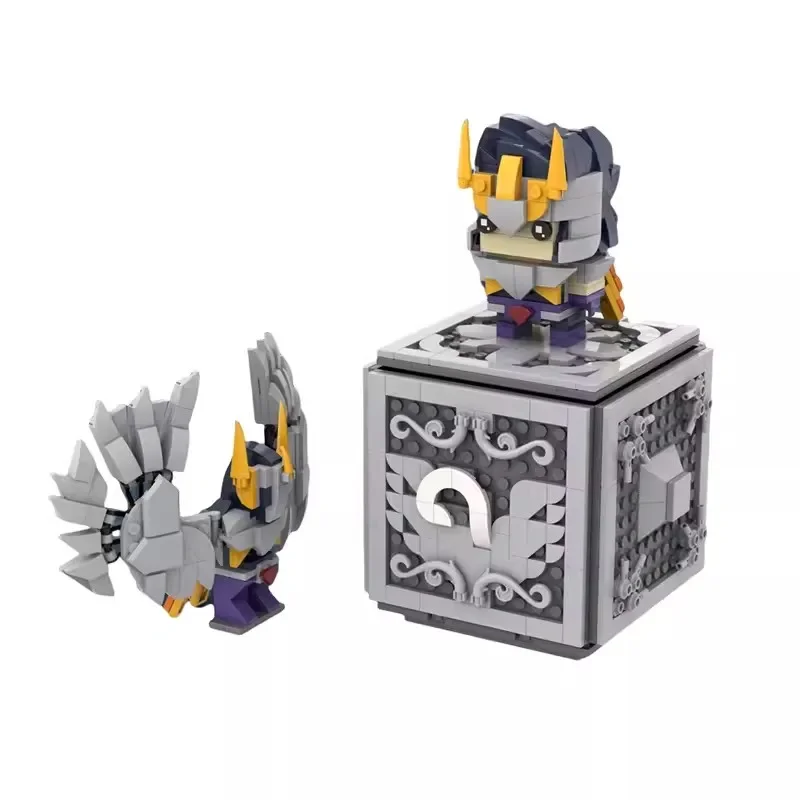 Bricklink MOC Japan Movie Saints Seiyaed Anime Figures Brickheadz With Pandora box Sets Building Blocks Kid Toys Christmas Gift