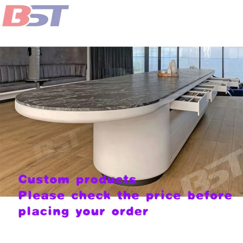 custom.Customized Modern Kitchen Island Combined Dining Table Designs Marble Dining Table