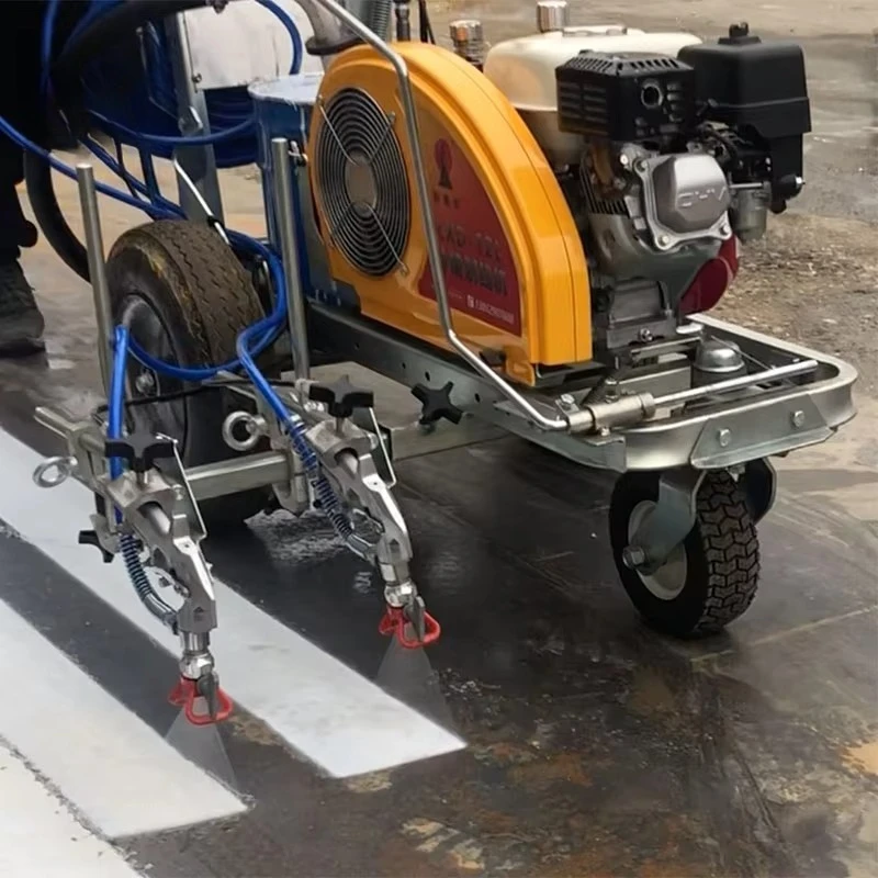 HW-12L Hand Push Pavement Cold Spray Road Surface Marking  Line Machine for Cold Plastic