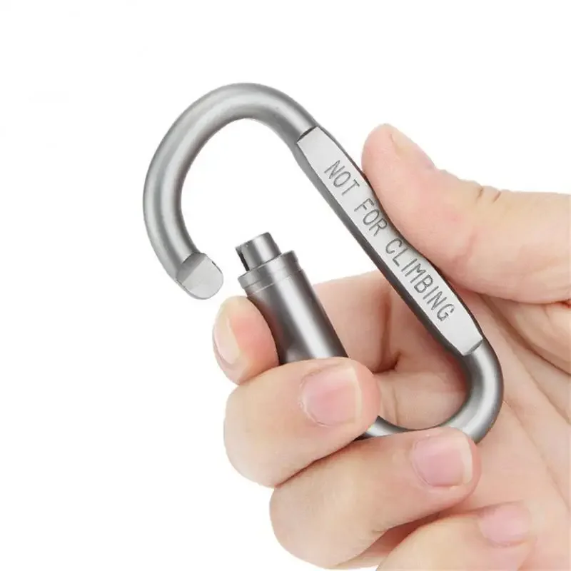 Mini Carabiners Alloy Metal Mountaineering Buckle Spring Snap Hook Clip Keychain Carabiner Clips Outdoor Camping Multi Tools