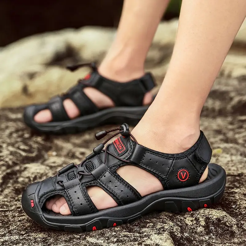 

Flat Male Shoe Breathable Daily Use Beach Men Sandal Casual Luxury Nice Adult Trend Pop Summer Low Price Original 39 Designer