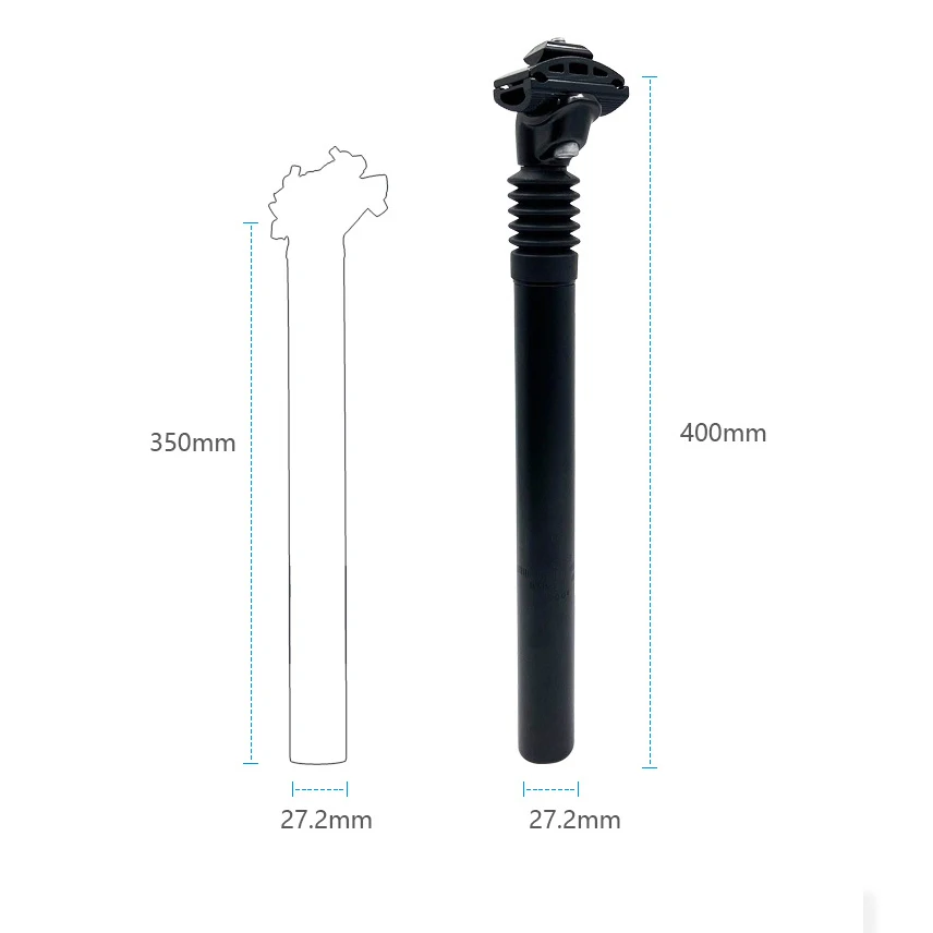 Tija de sillín con suspensión de aluminio para bicicleta de montaña, amortiguador hidráulico para bicicleta, accesorios antideslizantes, 28,6 mm, 30,4 mm