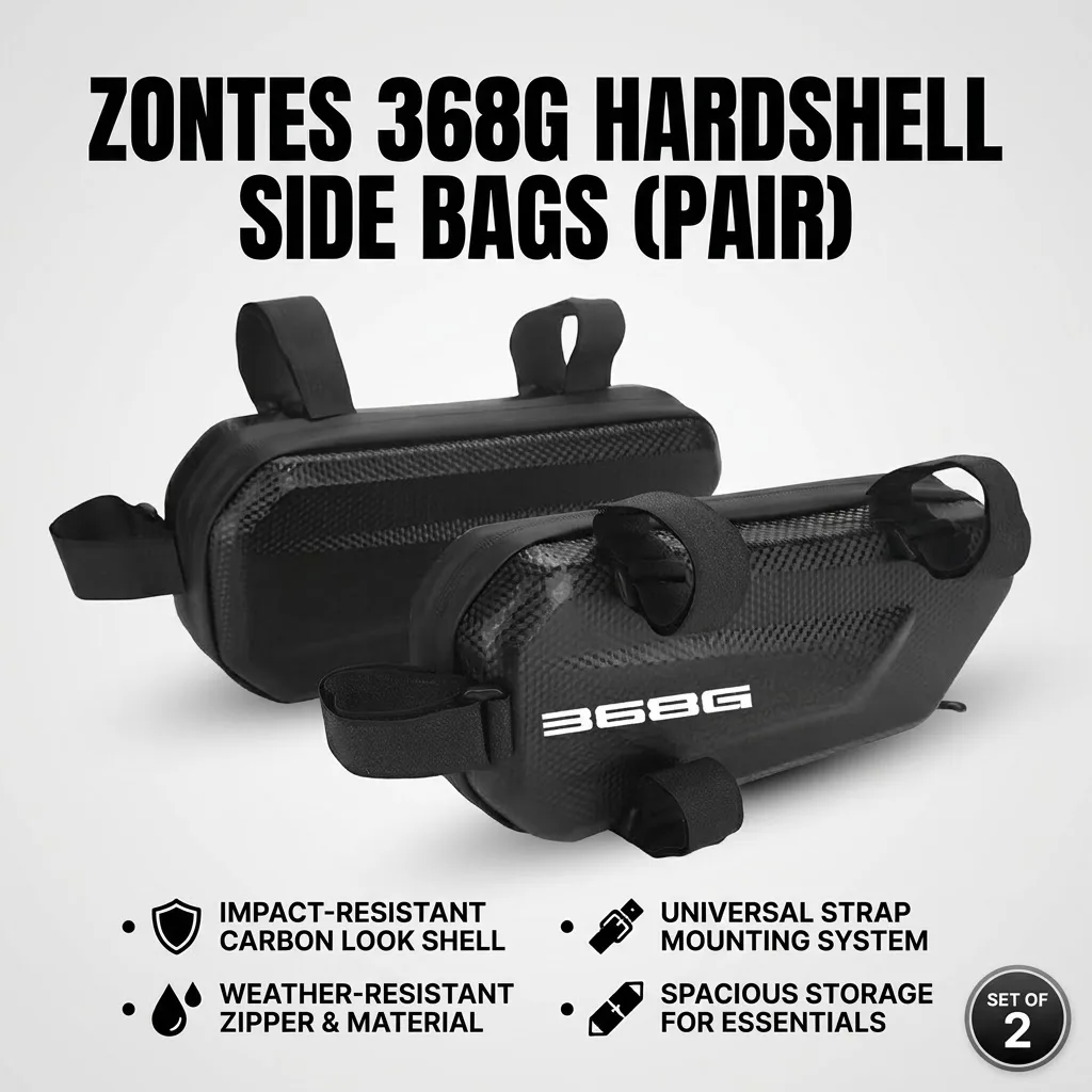 360° Waterproof Protection Hard Shell 3L Motorcycle Gear Bag With LOGO For ZONTES ZT 368G 368-G 368 G G368 2024-2026