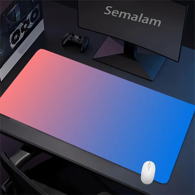 

Коврик для мыши из резины с градиентом розового и синего цветов, 1 шт., разных размеров, с противоскользящим основанием, для игр, офиса, дома, ПК, ноутбука, аксессуары для рабочего стола