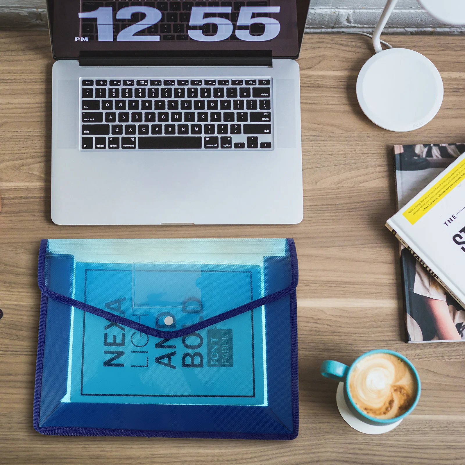 

2Pcs Office Document Bag Transparent Plastic File Folder Snap Button Document Storage Organizer Snap Button File Bag