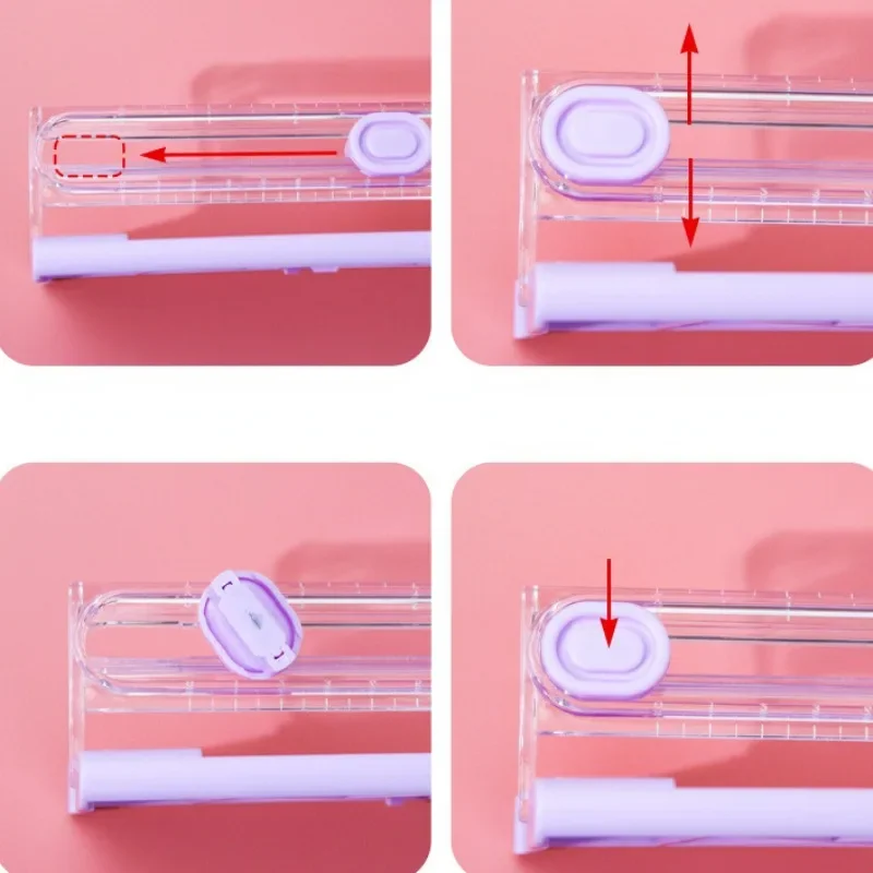 قاطع ورق القطع ثنائي الاتجاه مقاس A4 مع مسطرة قابلة للسحب لآلات قصاصات الصور وخفيفة الوزن