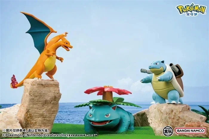 Bandai оригинальный POKEMON Scale World Kanto Region Samuel•Oak Charizard Blastoise Venusaur аниме фигурки игрушки для детей подарок