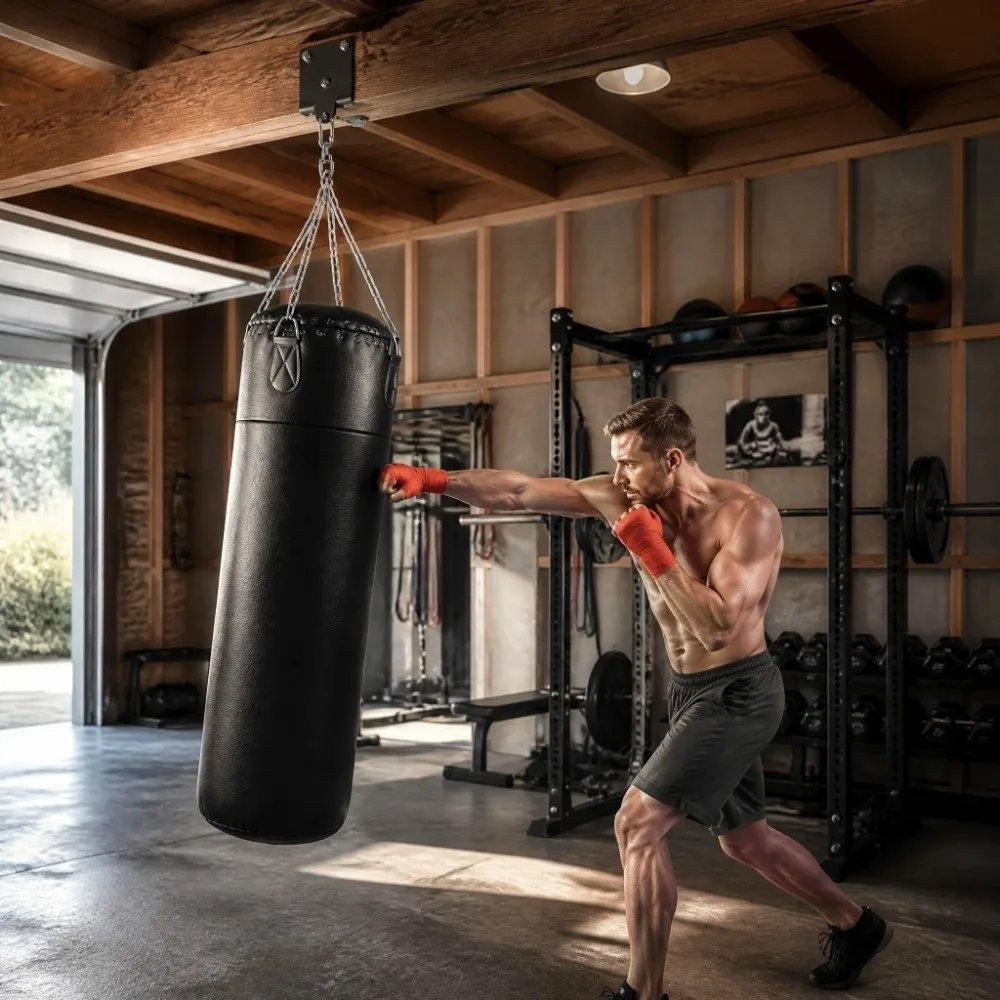 Duty Heavy Duty Unching Bag Hanger Sturdy Versatile Heavy Bag Beam Mount 360 Degree Rotation Boxing Bag Hanger Muay Thai
