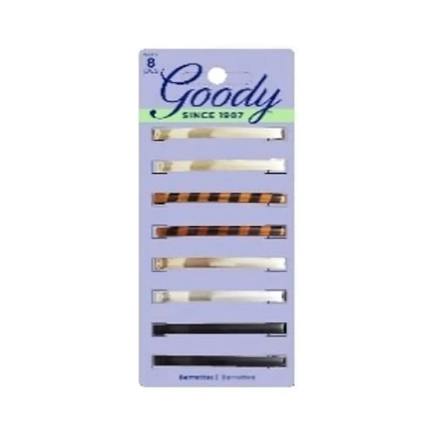 Elegant Barrettes Set - 8 Piece Stylish Hair Clips