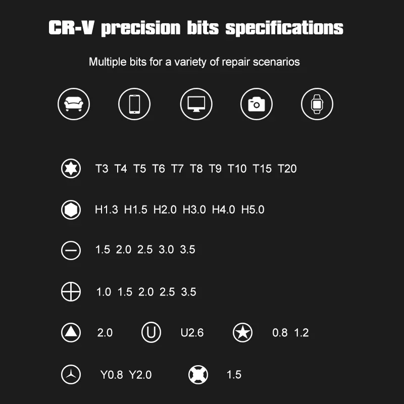 JAKEMY JM-8139 47-IN-1 Multifunktionaler CR-V-Treiber, Haushaltshandwerkzeug, Schraubendreher, OEM-Werkzeugkasten-Set für elektronische DIY-Reparatur