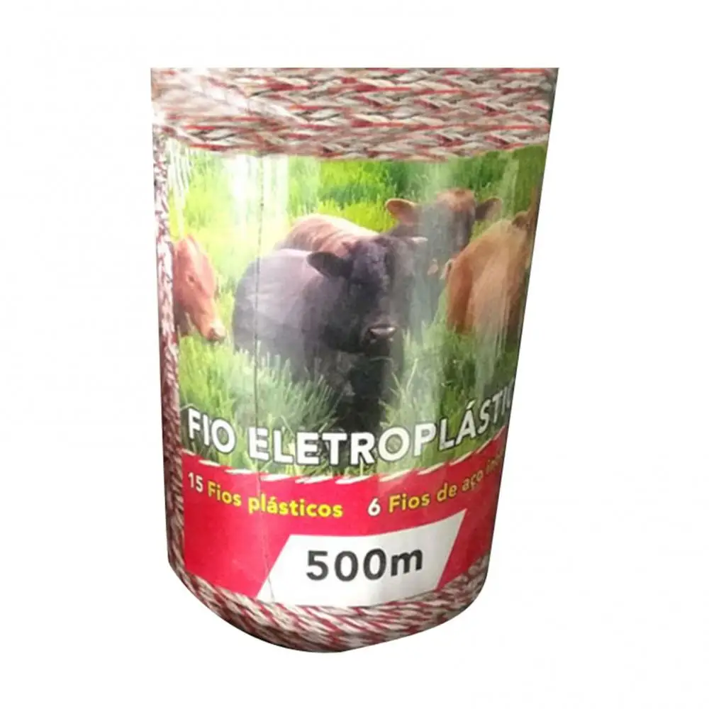 Portable 500m Electric Fencing Poly Wire Rope Farm Garden Animal Enclosure Tool