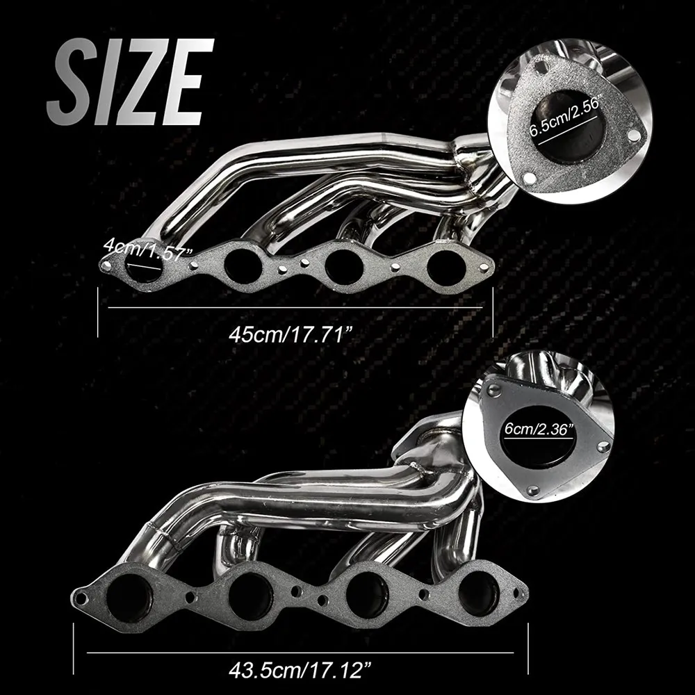 Exhaust Headers Manifold With Stainless Steel For Chevy GMC 1500 GMC Sierra Yukon 4.8L 5.3L V8