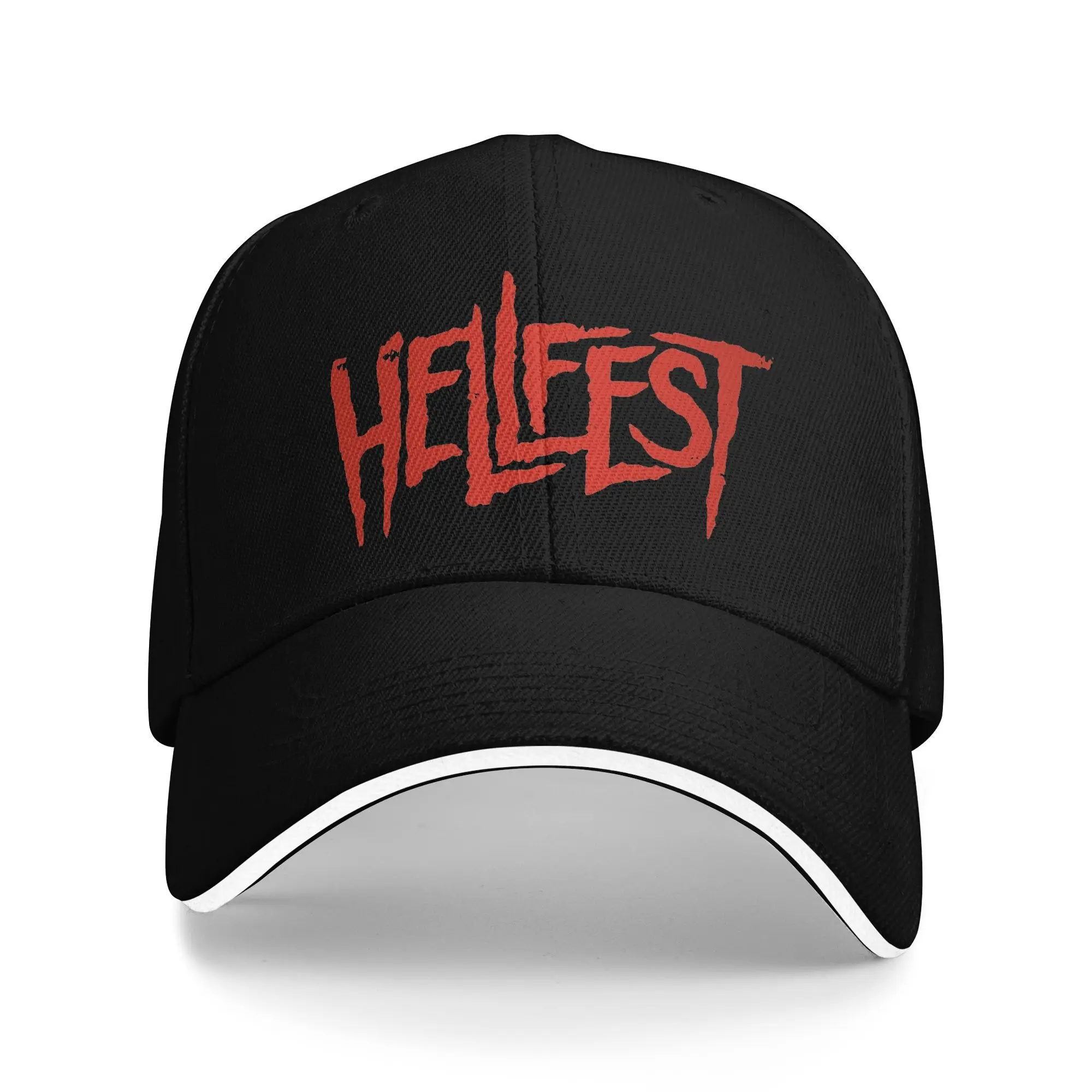 Hellfest Heavy Metal Music Festival Logo Baseball Cap  Casual Trucker Hat Summer Unisex Men Running Hippie Baseball Caps