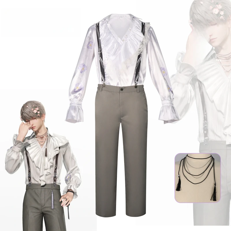 

Adult Love and Deep Space Cosplay Costume Li Shen Shen Xing Return Strap Pants Set Retro Trendy Stage Performance Suit