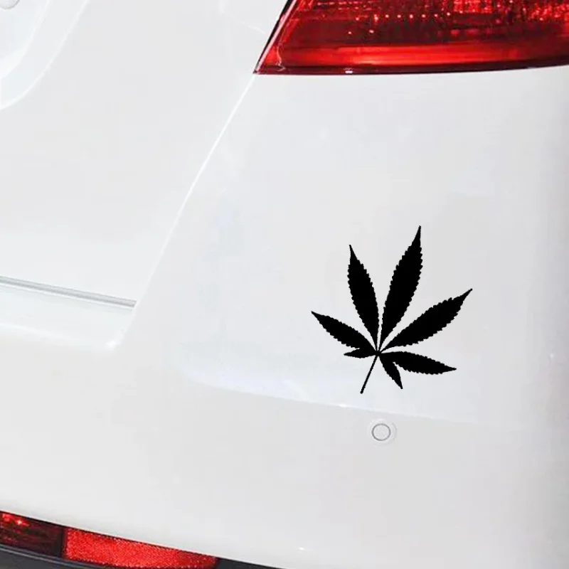 Maple Leaf Silhouette Design, Window Bumper, Motorcycle Accessories Decoration, Vinyl Scratch Resistant Car Stickers