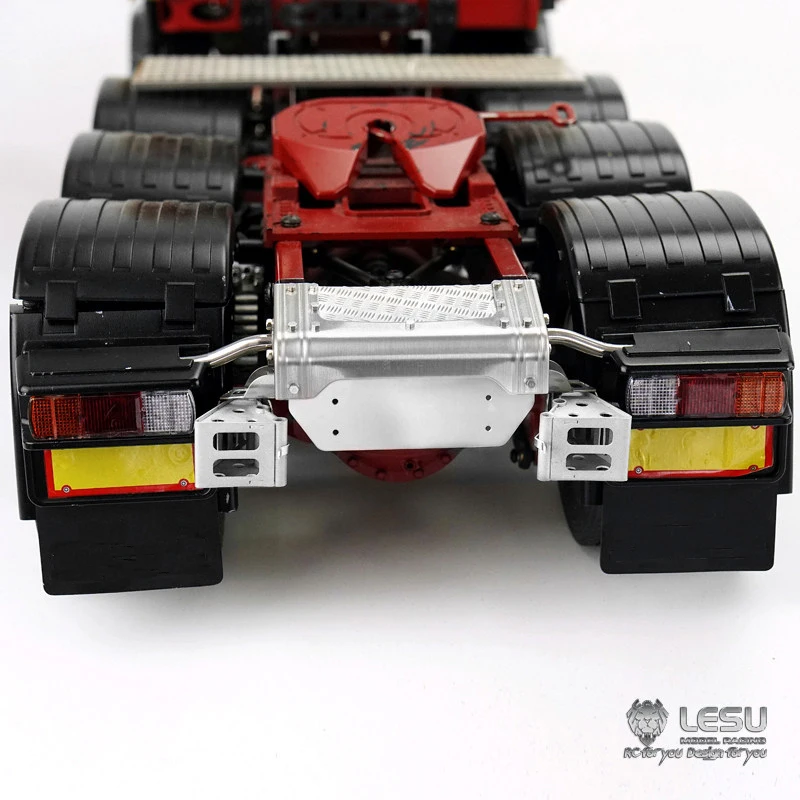 1/14 Truck Model Toy Tail Beam Tail Light Frame Set with Anti Slip Device G-6219 For Tamiya R620 R470