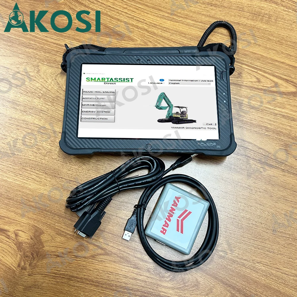 Herramienta de Diagnóstico para Excavadoras y Tractores con Motor Diésel Yanmar 2026, con Software, Herramienta de Diagnóstico para Equipos Agrícolas y de Construcción