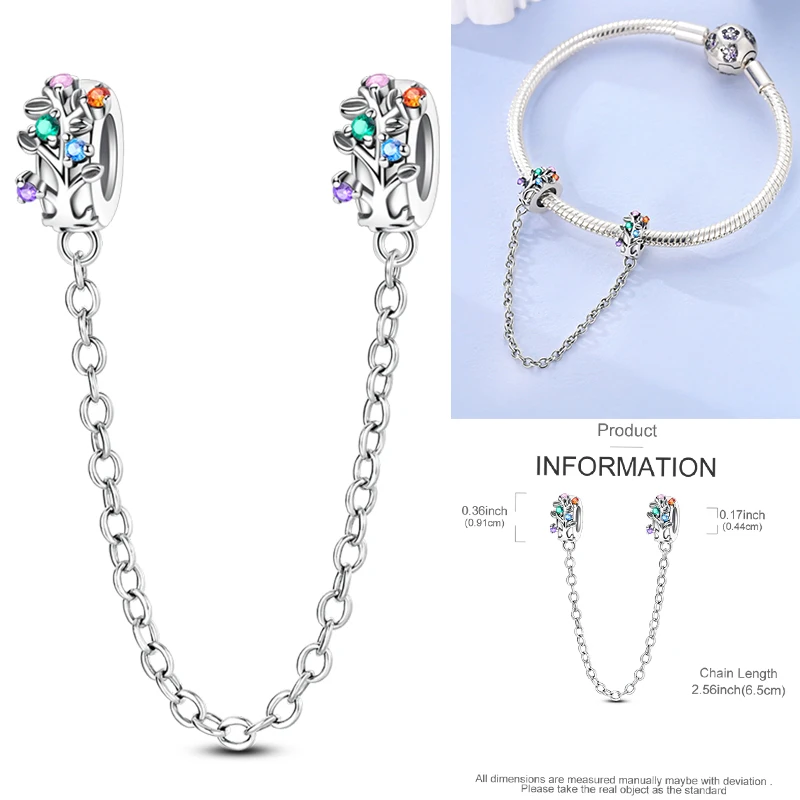 925 Sterling Silber Bunte CZ-Charm-Perlen Herz Baum des Lebens Elefant Hamsa Pfote Sonne Mond für DIY Armband Halskette Geschenk – Detail 31