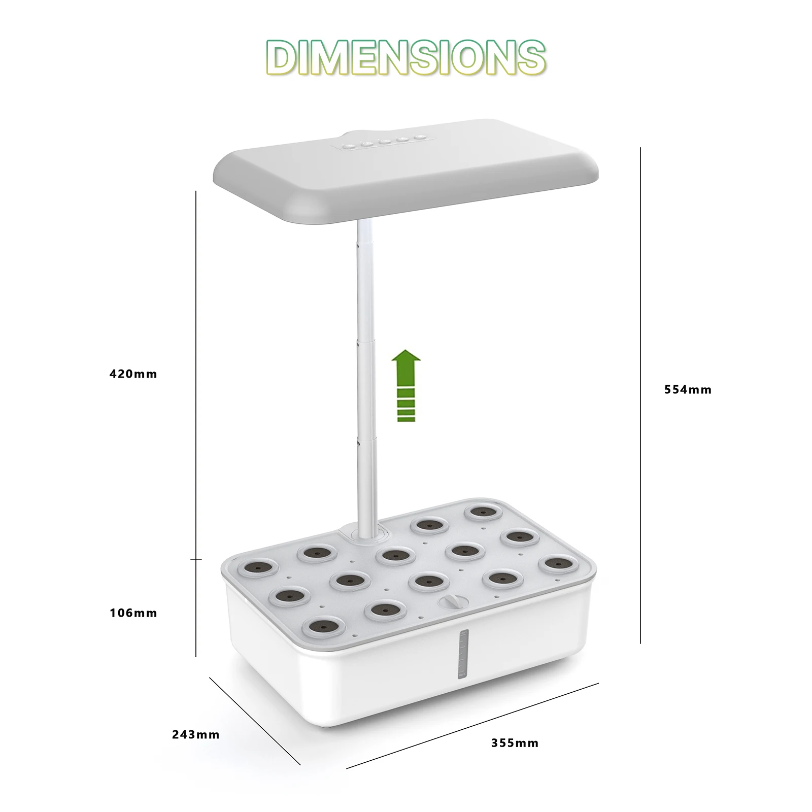 MOES Tuya Smart Plant Growth Machine Garden Hydroponics Growing System Indoor Herb  Timing LED Grow Lights for Home Flower Pots