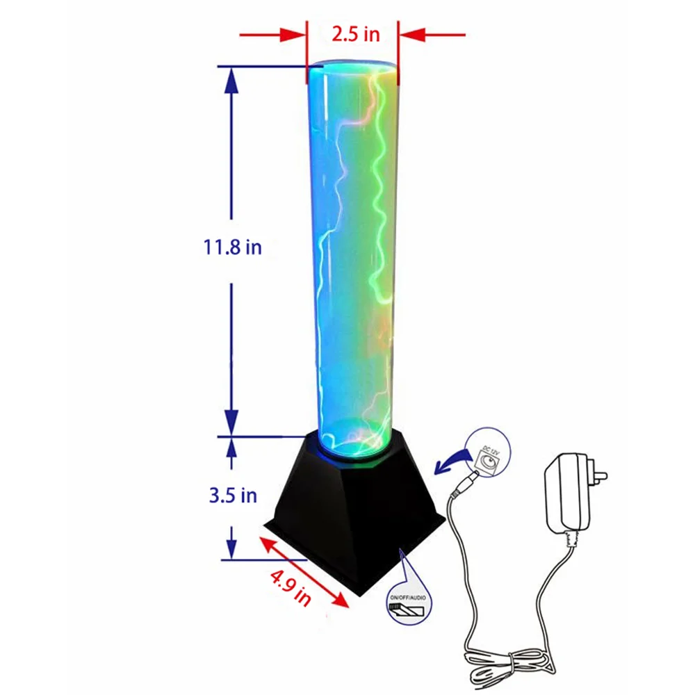 Plasma Tubes, Plasma Static Lights, Fancy Club Decorations And Science Education Gifts, Inductive Music, Sound And Touch Sensing