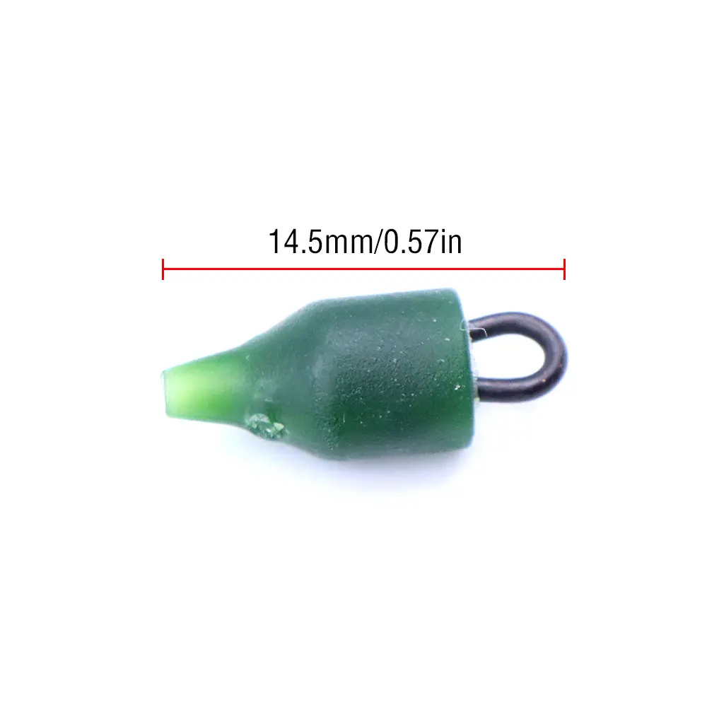 10 قطعة اكسسوارات صيد سمك الشبوط تغيير سريع حلقة الصيد يدور توربو الخرز طريقة المغذية الشعر تلاعب الرصاص كليب لمعالجة الأسماك #2