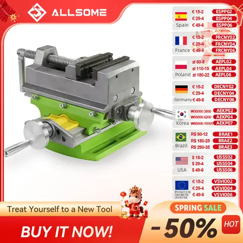 3 Inch Cross Slide Vise for Milling Allsome