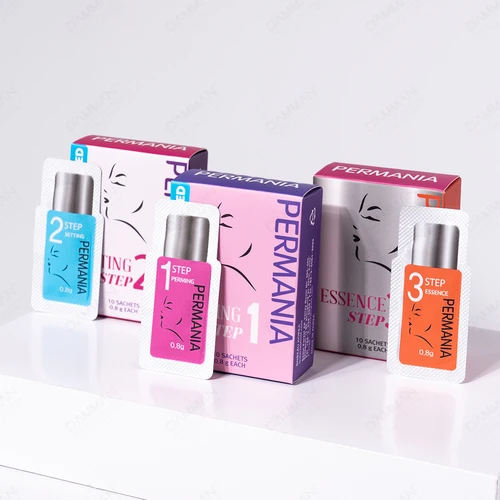 10 Uds Permania pestañas levantando pegamento paso 1 2 3 Kit de levantamiento de pestañas rizado extensiones de pestañas profesionales herramientas de maquillaje adhesivas