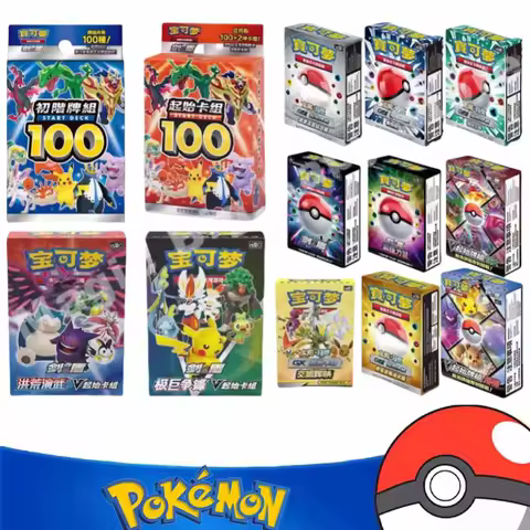 Pokemon Cards Original Trading PTCG Cartoon Anime Game Traditional Chinese Start Deck Sun&amp;Moon Sword&amp;Shield Pre-group Child Gift