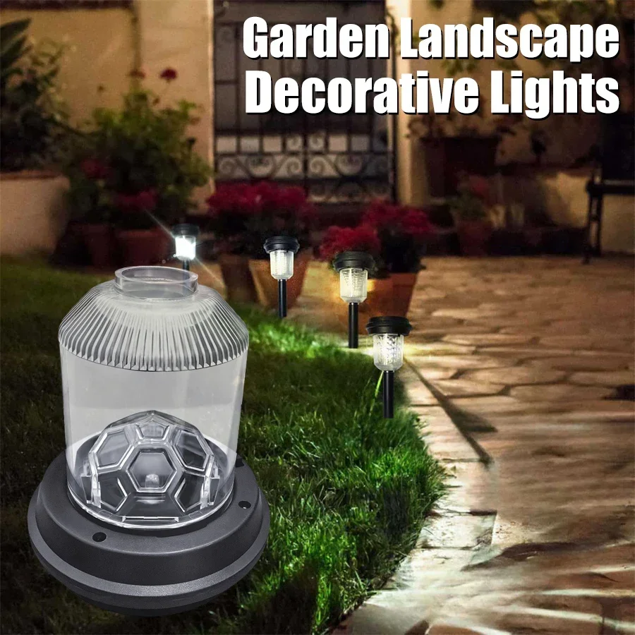 Heinast Solar Outdoor Courtyard Light, Waterproof Garden Atmosphere Light, Solar Landscape Light, RGB Intelligent Sensing Light