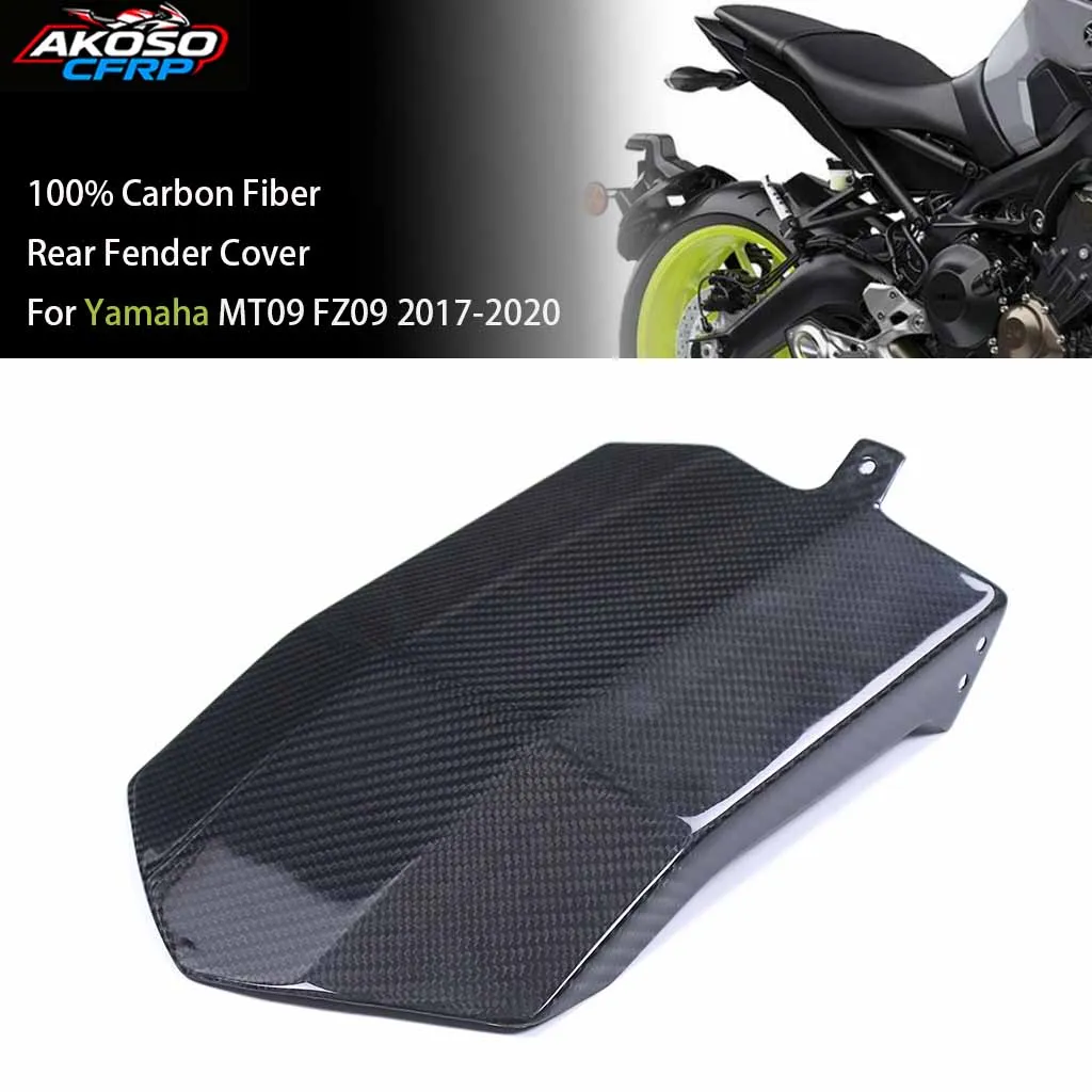 

Motorcycle For Yamaha MT09 FZ09 2017-2020 Carbon Fiber Rear Fender Cover Hugger Fairing Modified Mudguard Accessories Protector