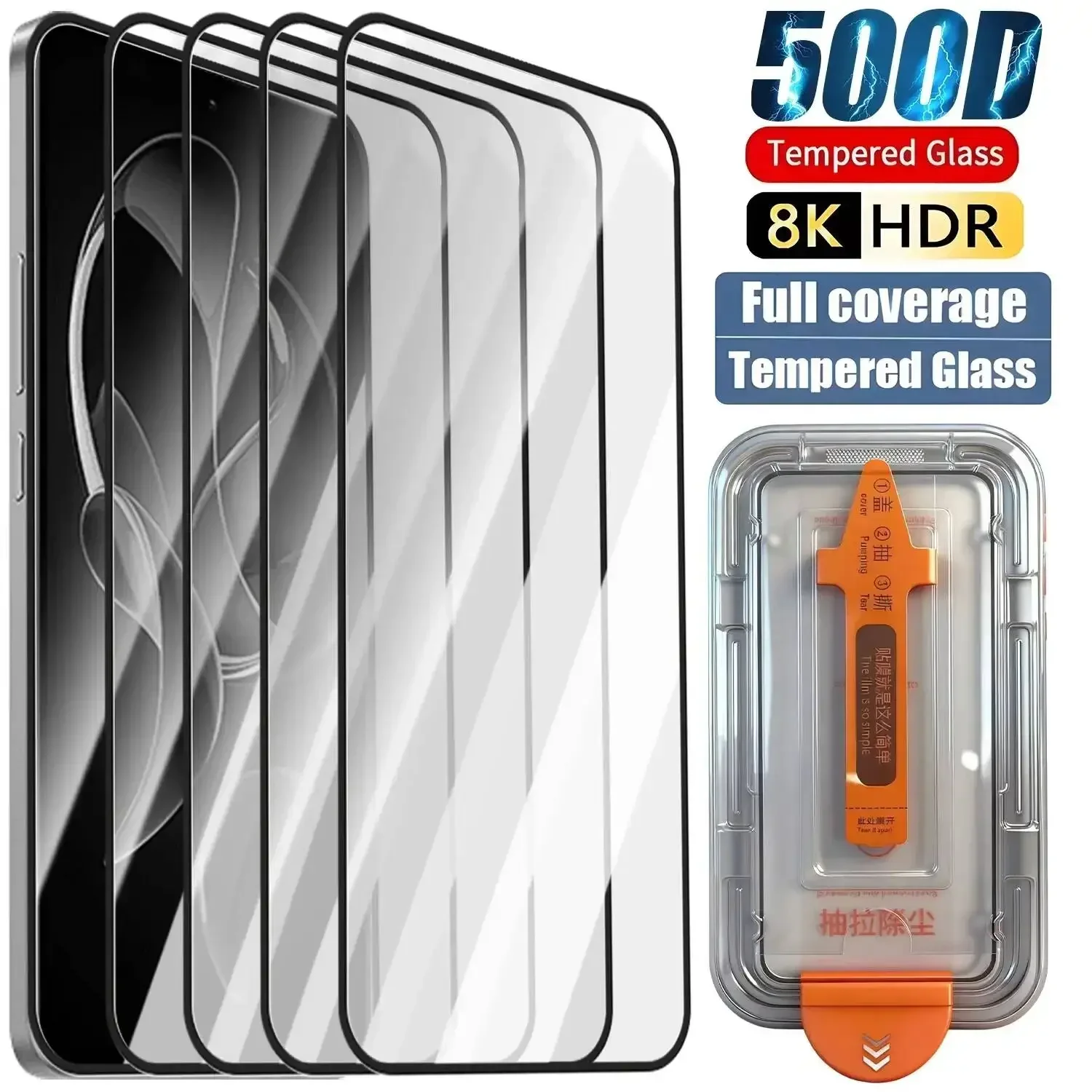 Dust Free Tempered Glass For Samsung A56 A55 5G A16 A36 A26 S25 S26 Ultra S24 S23 FE A17 A07 A35 Easy Install Screen Protector