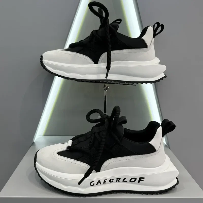 Men's Sports Casual Shoes New Comfortable Versatile Breathable Non Slip Male Sneakers Fashionble Thick Platform Shoes Masculino