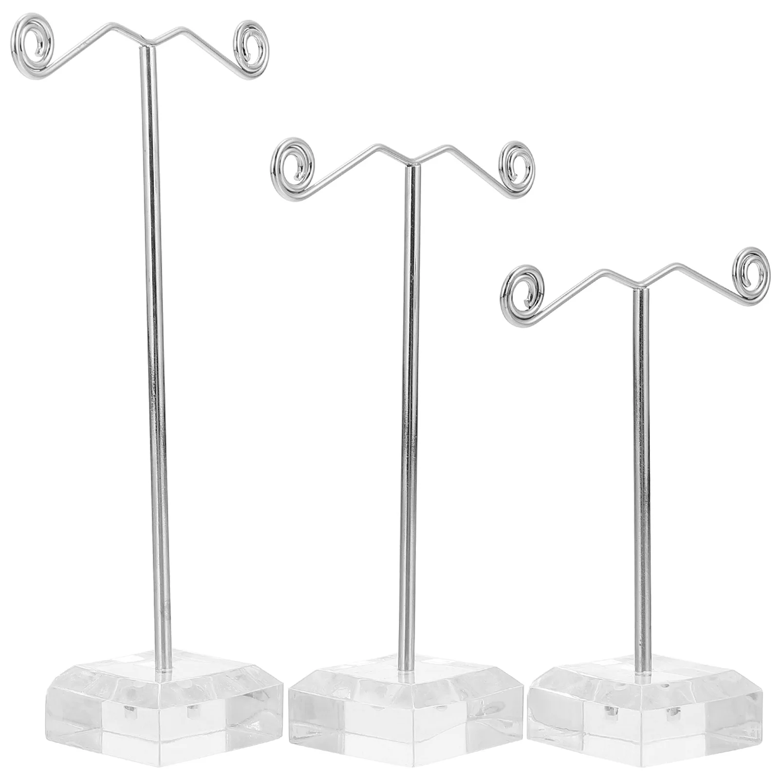 3 pezzi espositore per gioielli St supporto per orecchini scaffale da tavolo scaffale di stoccaggio ganizer forte durevole uso a lungo termine gioielli regalo perfetto