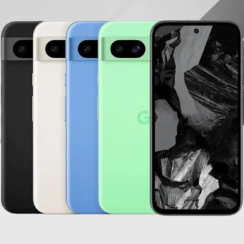 هاتف Google Pixel 8A 5G الذكي Pixel8a شاشة 6.1 بوصة 1080 × 2400px NFC كاميرا 64 ميجابكسل ثماني النواة هاتف مستعمل غير مقفول