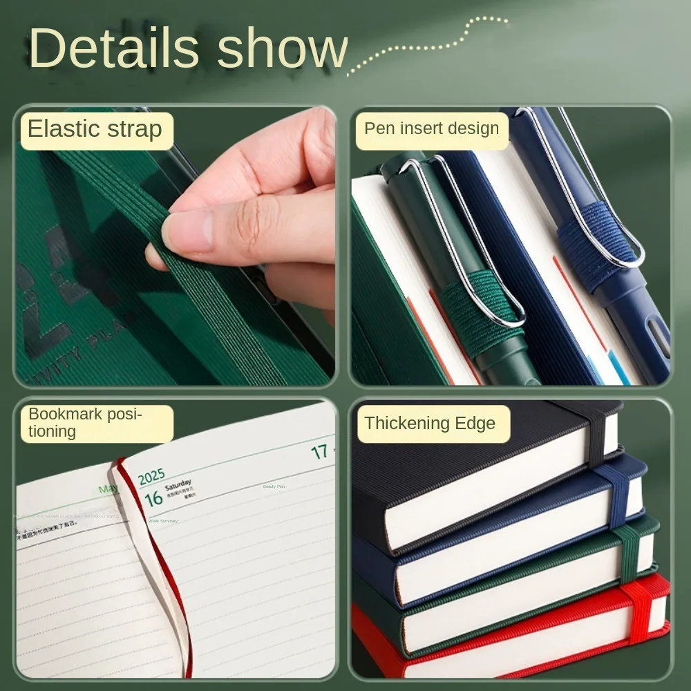 Self Discipline 2025 Schedule Planner Notepad 12 Months Taking Notes 365 Day Notebook Weekly Agenda Diary 2025 a5 Notebook