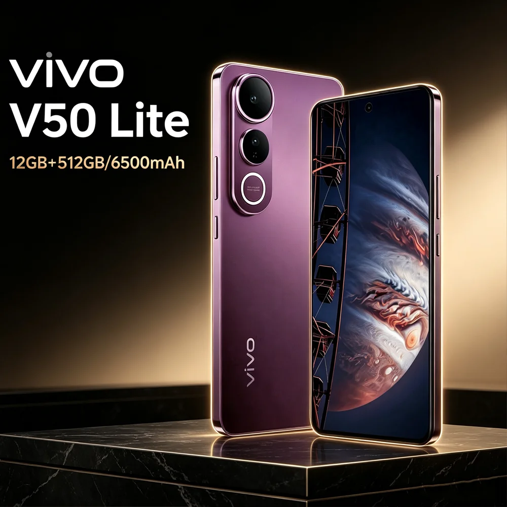 VIVO V50 Lite 5G dual sim dual standby mobile phone fashion business 6.77-inch AMOLED large screen long battery life 12GB+512GB