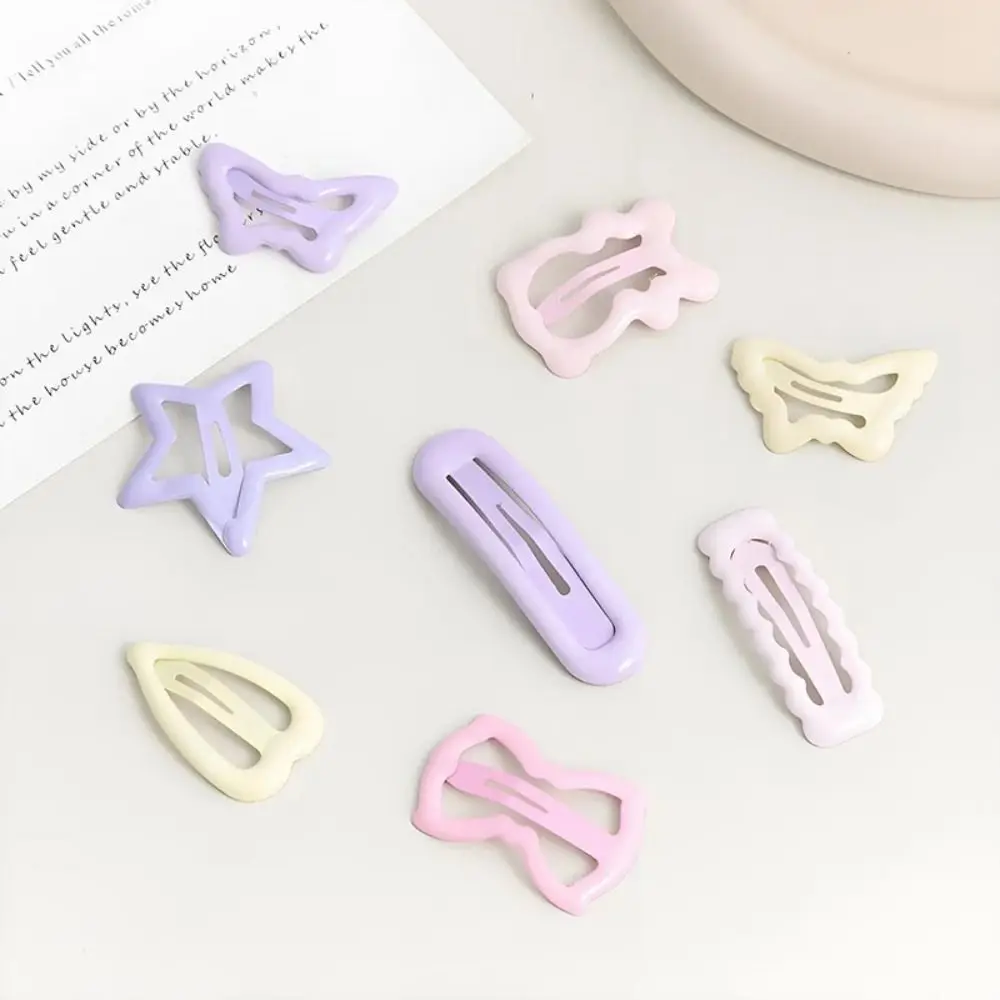 10/30/50100PCS Candy Color Hair Clips Assorted Shapes Hair Accessories Mini Hair Barrettes Kids Hair Clips Girls Hair Styling