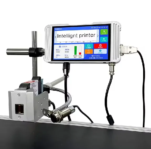High Definition Multilingual Online Inkjet Printer Digital Label Logo Date Batch Number Tij Coding Inkjet Printing Machine