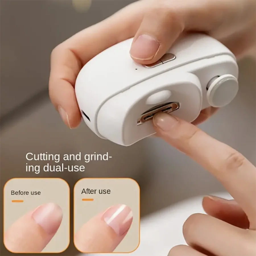 Electric Nail Clippers, Nail Sharpeners, Trimmers, Anti-Splash - Small and Convenient Household Nail Clippers, Anti-Meat Pi