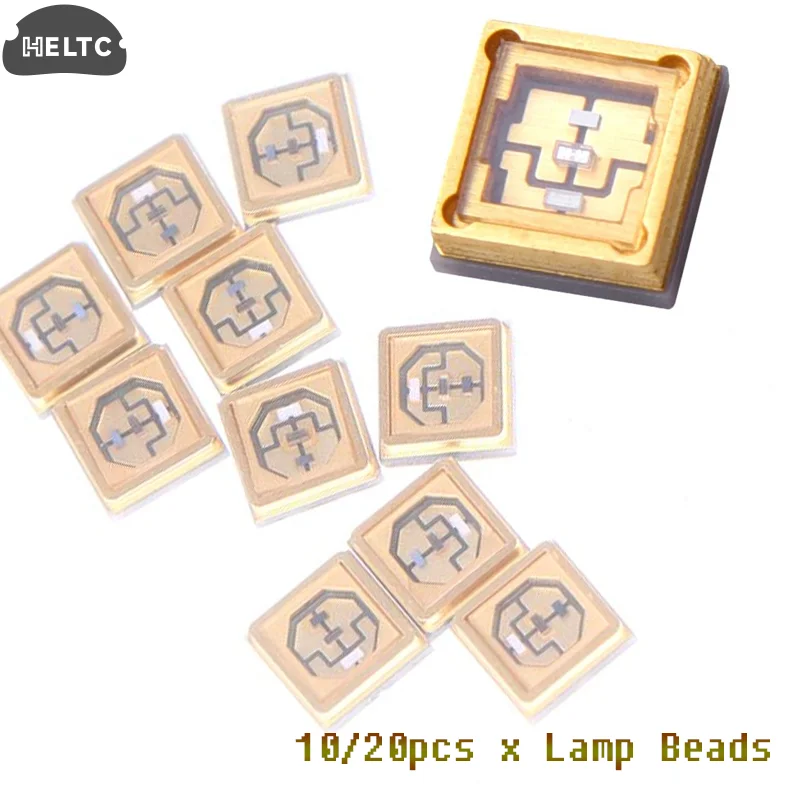 10/20Pcs LED Ultraviolet Sterilization And Disinfection Lamp Beads 1-3W Deep UV 3535 Germicidal Lamp 275nm+395nm UVC+UVA