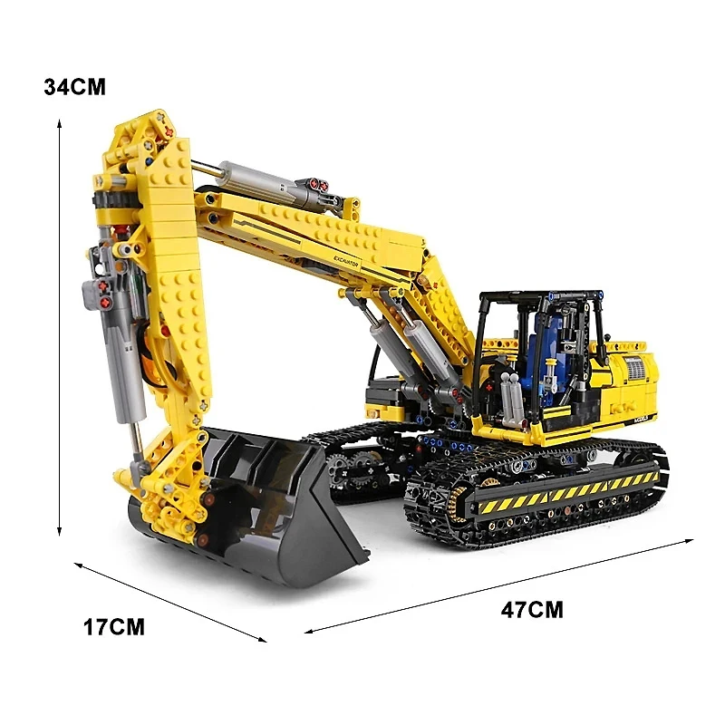 MOULD KING 13112 MOC Technical RC Motorized Excavator Truck Building Blocks Bricks Puzzle Educationa Toy Christmas Gift For Kids