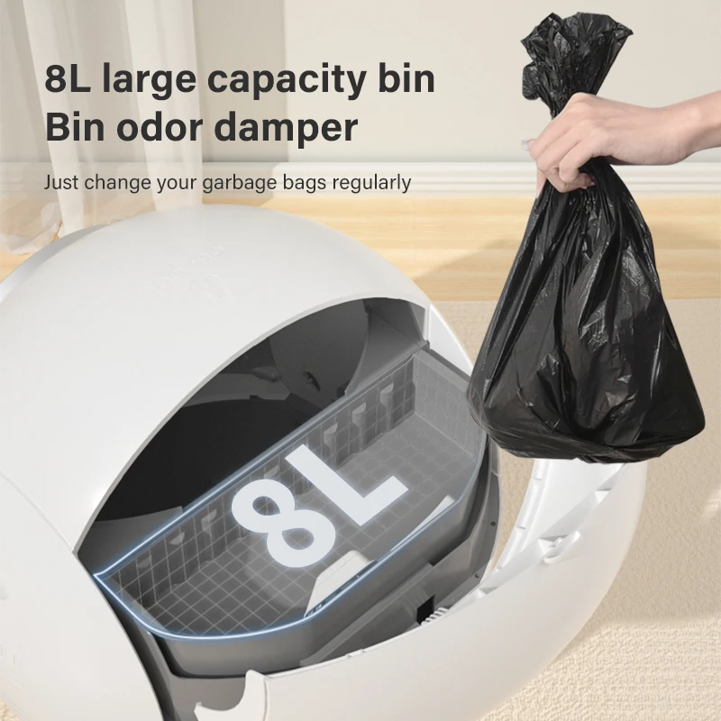 Neues Design, verbesserte Elspet-Katzenstreubox der 2. Generation, automatischer Sandkasten, selbstreinigende Katzentoilette, intelligent